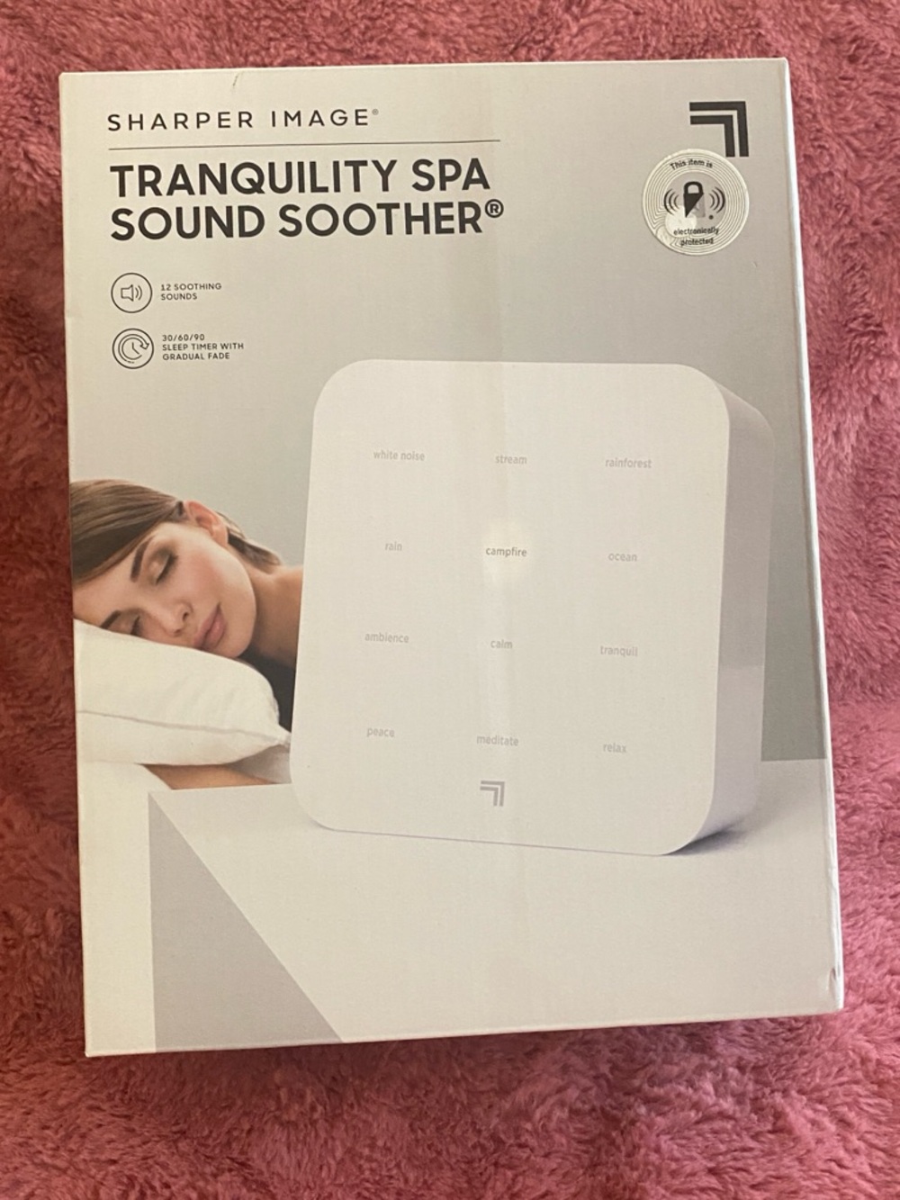 Sharper Image White Sound Soother with USB